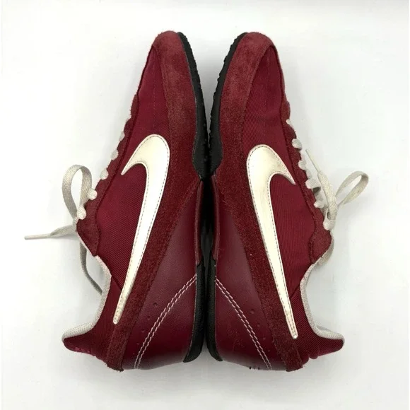 NIKE Sneakers Women's Size 6.5 Maroon Shoes Retro Athleisure Sporty - Picture 5 of 9